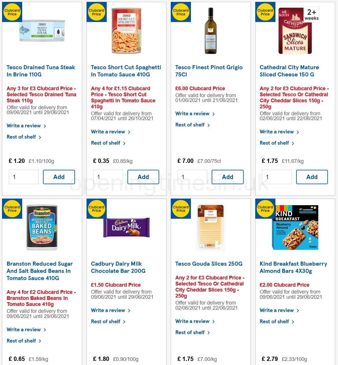 TESCO Offers from 16 June