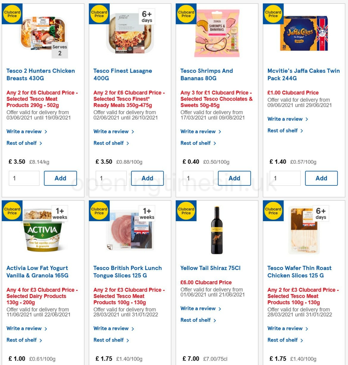 TESCO Offers from 16 June