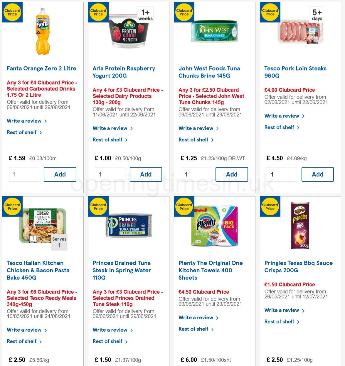 TESCO Offers from 16 June