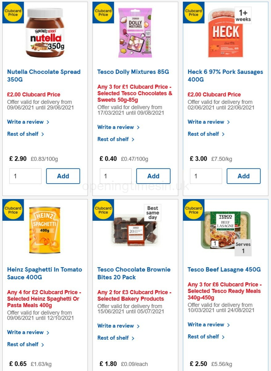 TESCO Offers from 16 June