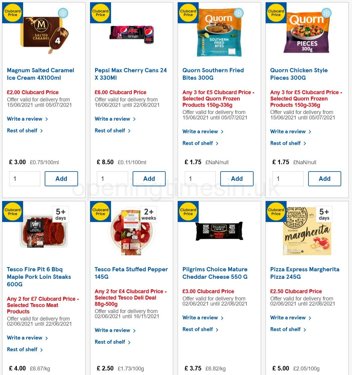TESCO Offers from 16 June
