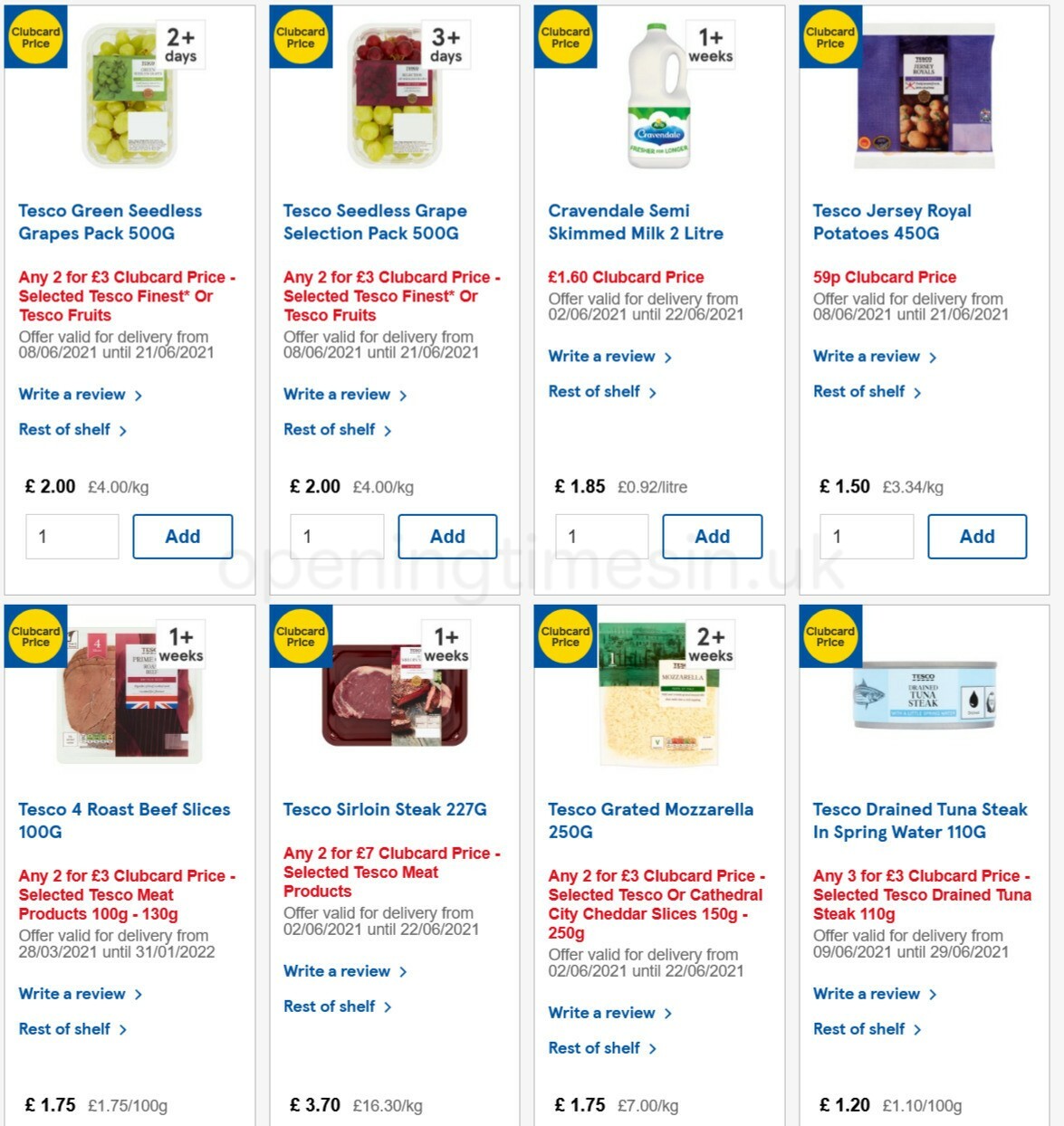 TESCO Offers from 16 June