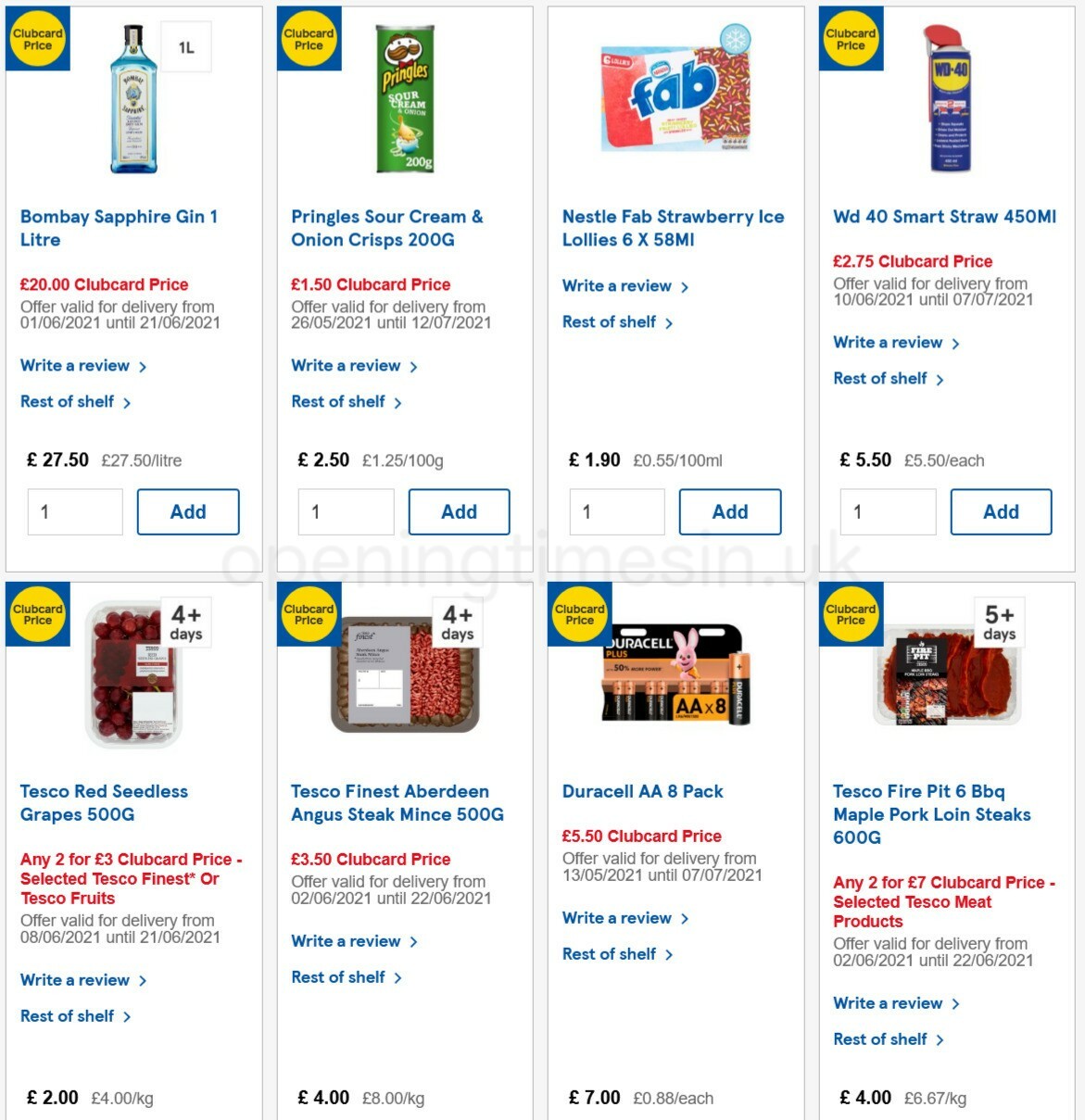 TESCO Offers from 16 June