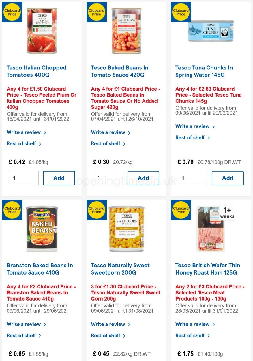 TESCO Offers from 16 June