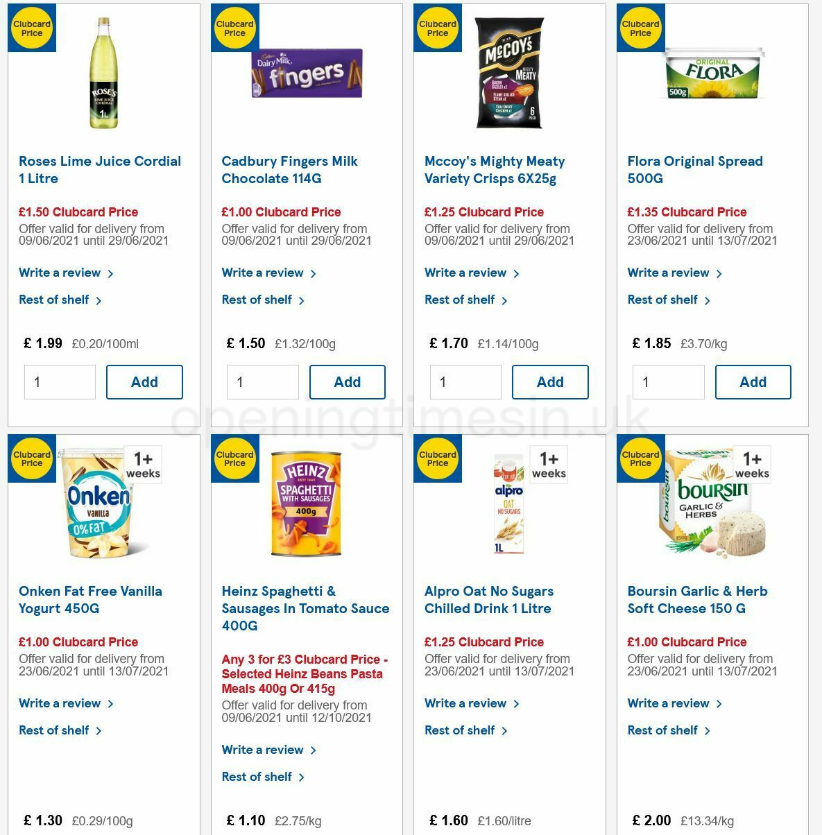 TESCO Offers from 23 June