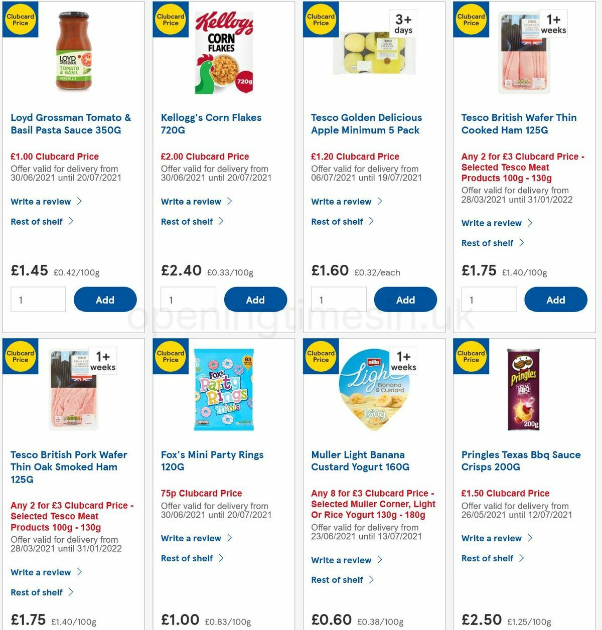 TESCO Offers from 7 July