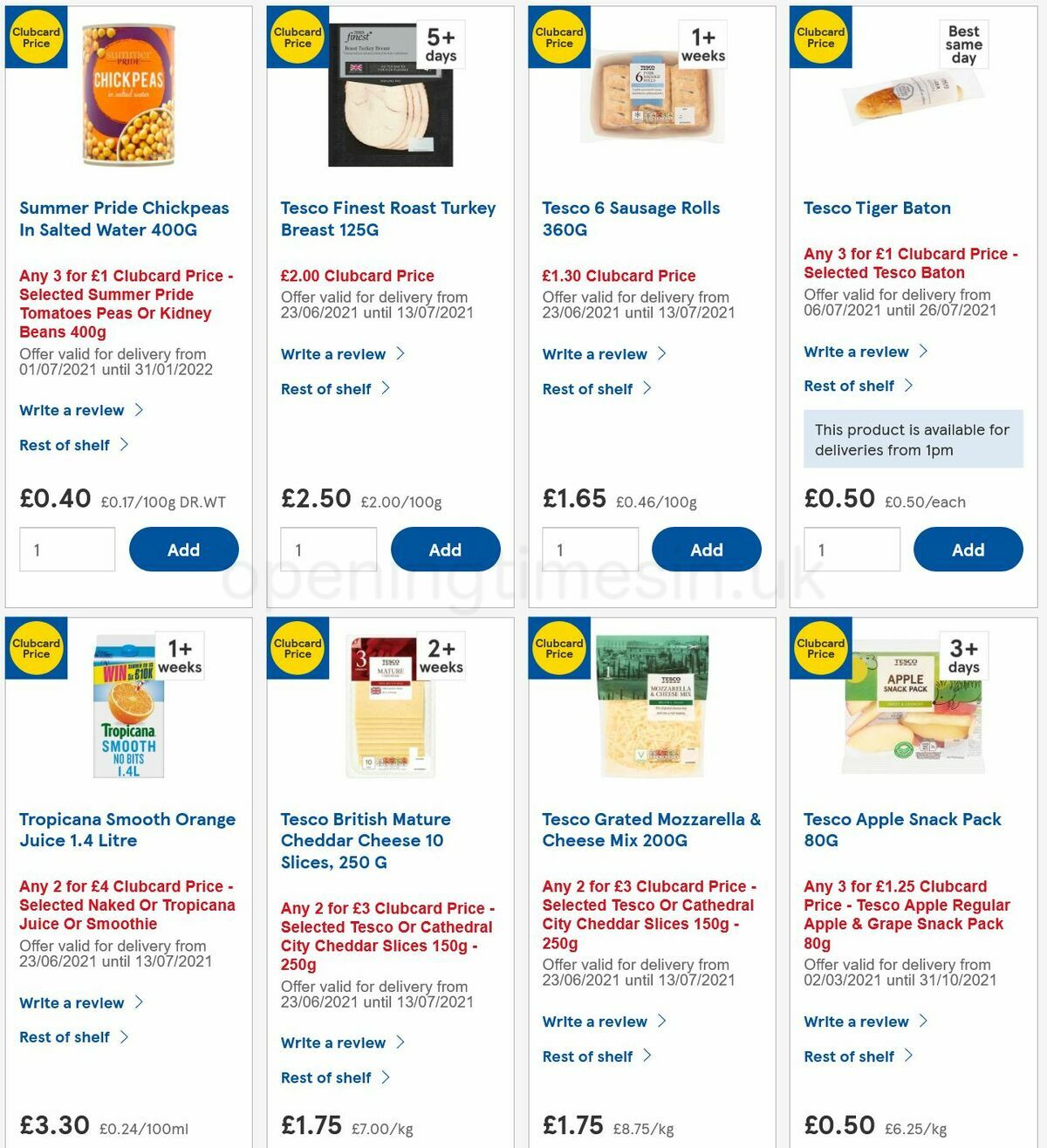 TESCO Offers from 7 July