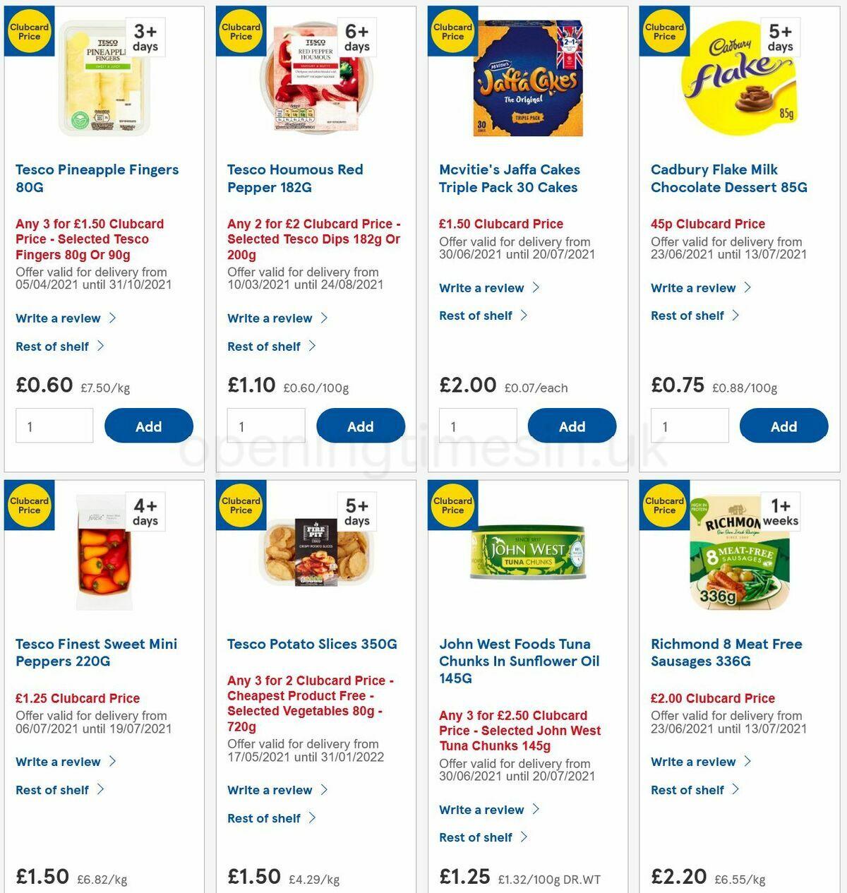 TESCO Offers from 7 July