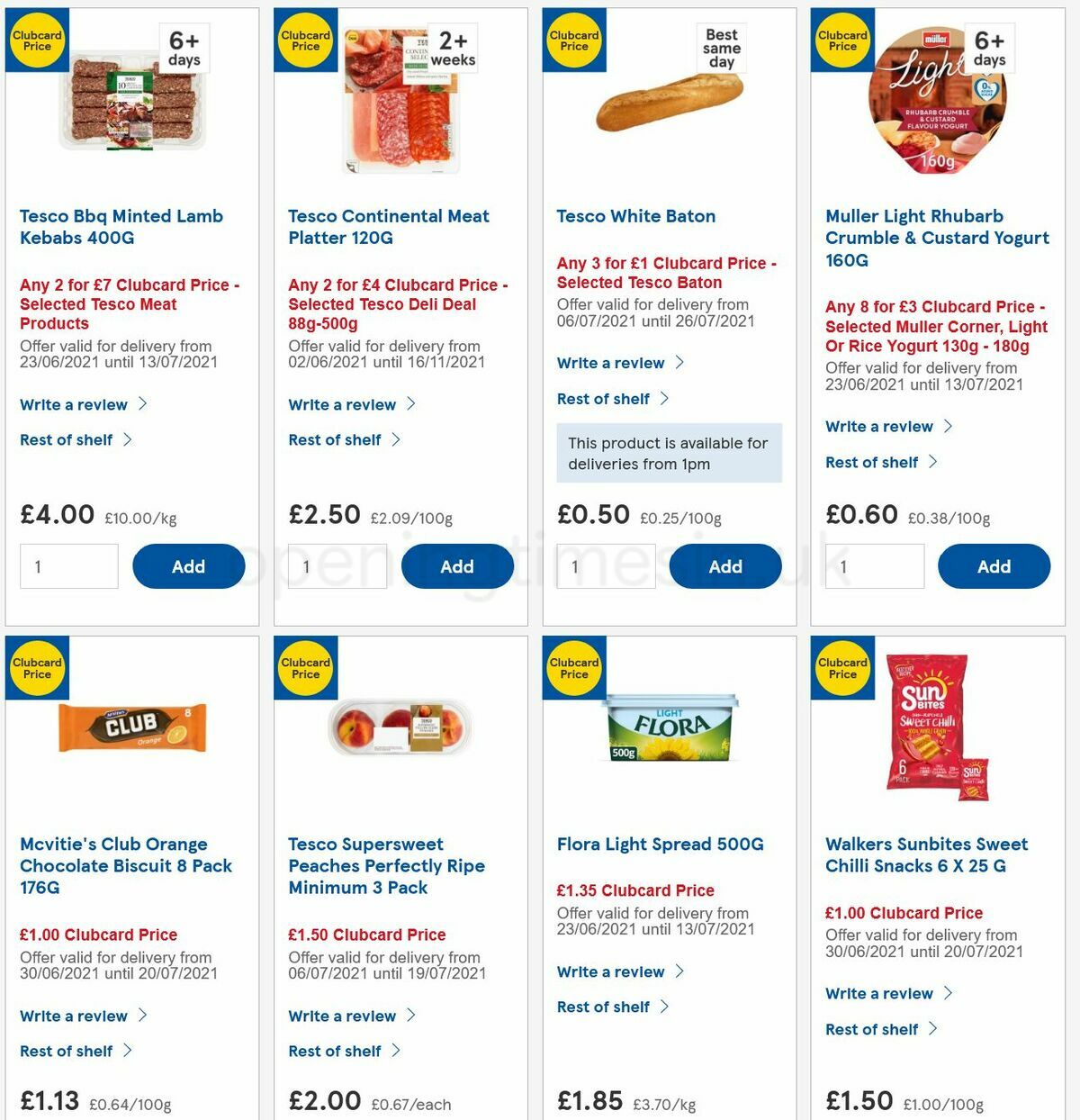 TESCO Offers from 7 July