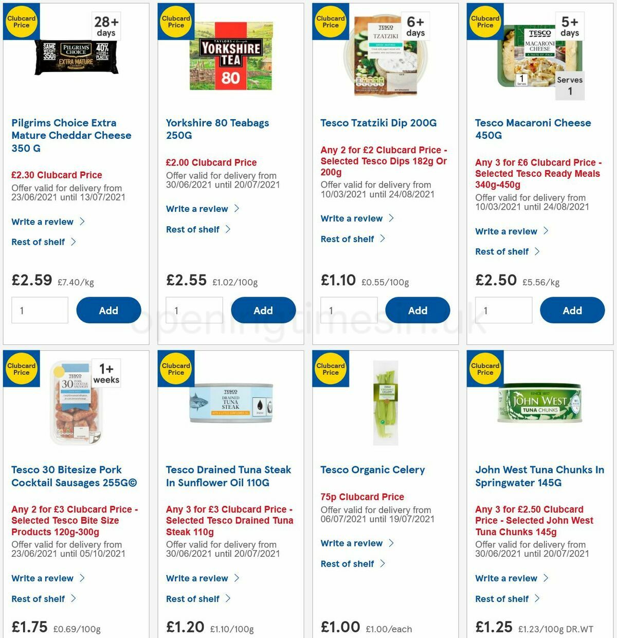 TESCO Offers from 7 July