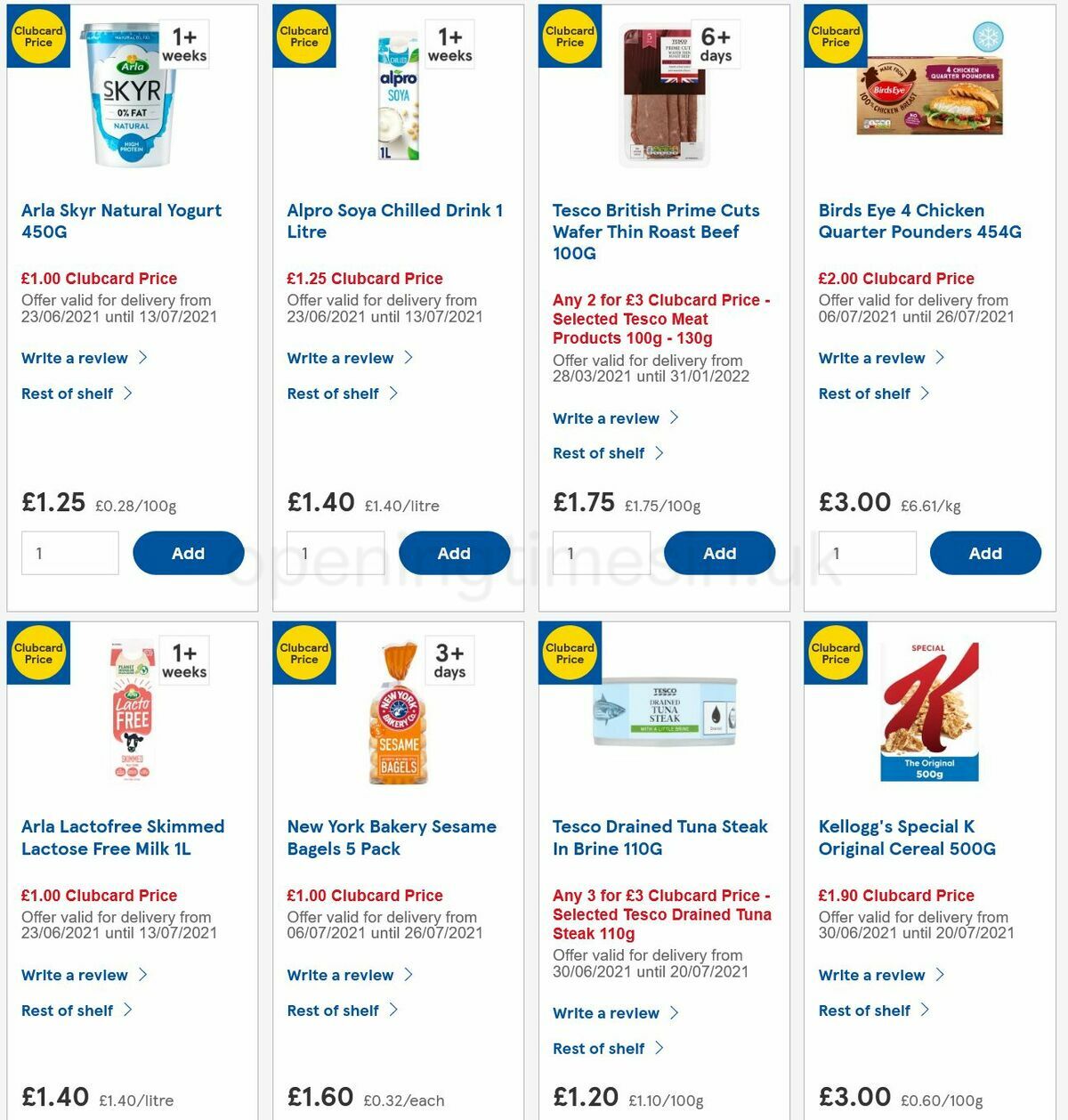 TESCO Offers from 7 July
