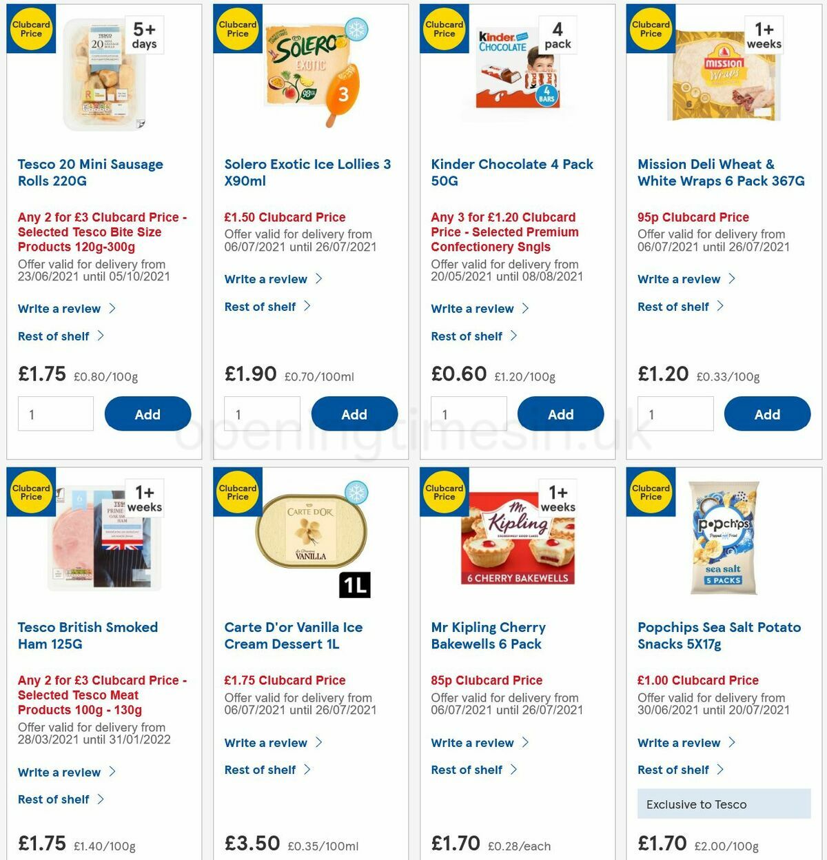TESCO Offers from 7 July