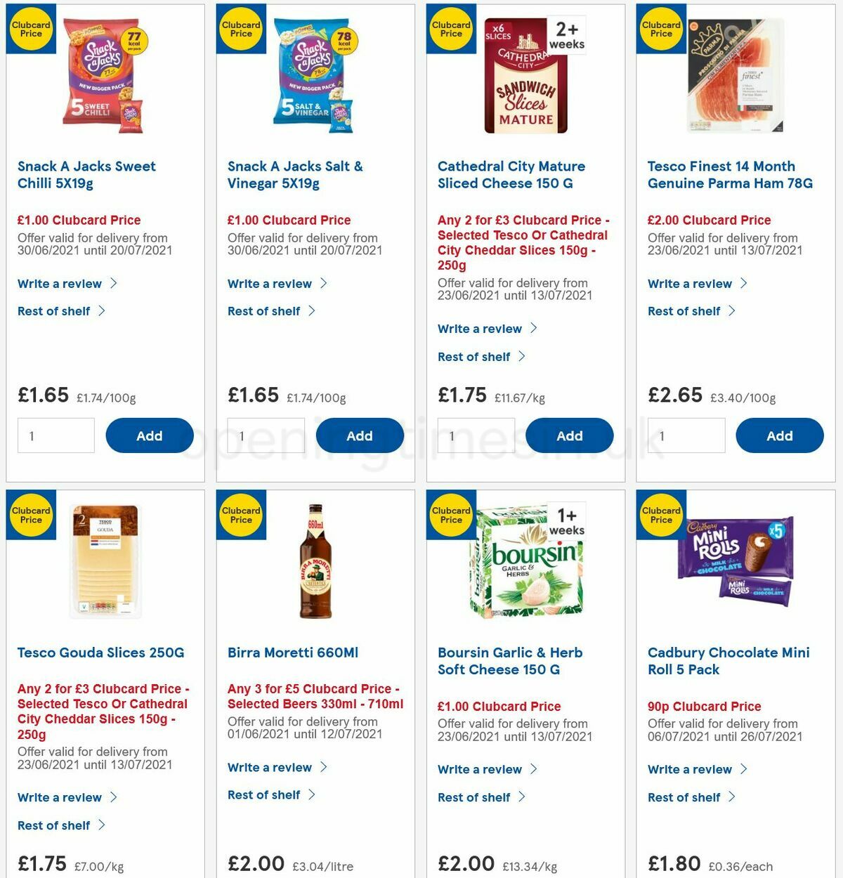 TESCO Offers from 7 July