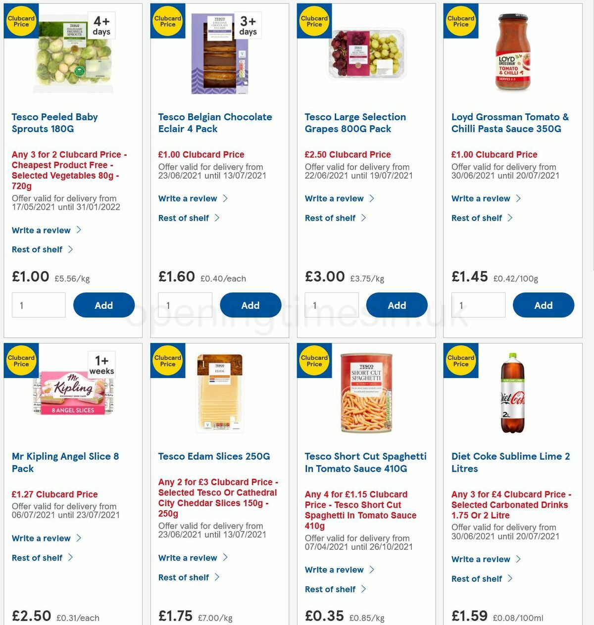 TESCO Offers from 7 July