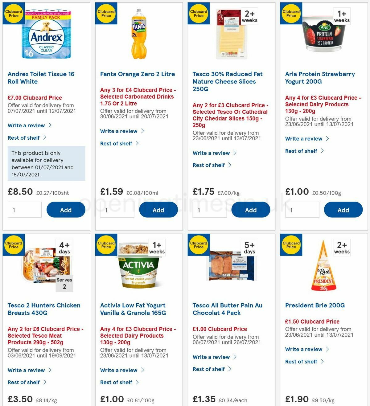 TESCO Offers from 7 July