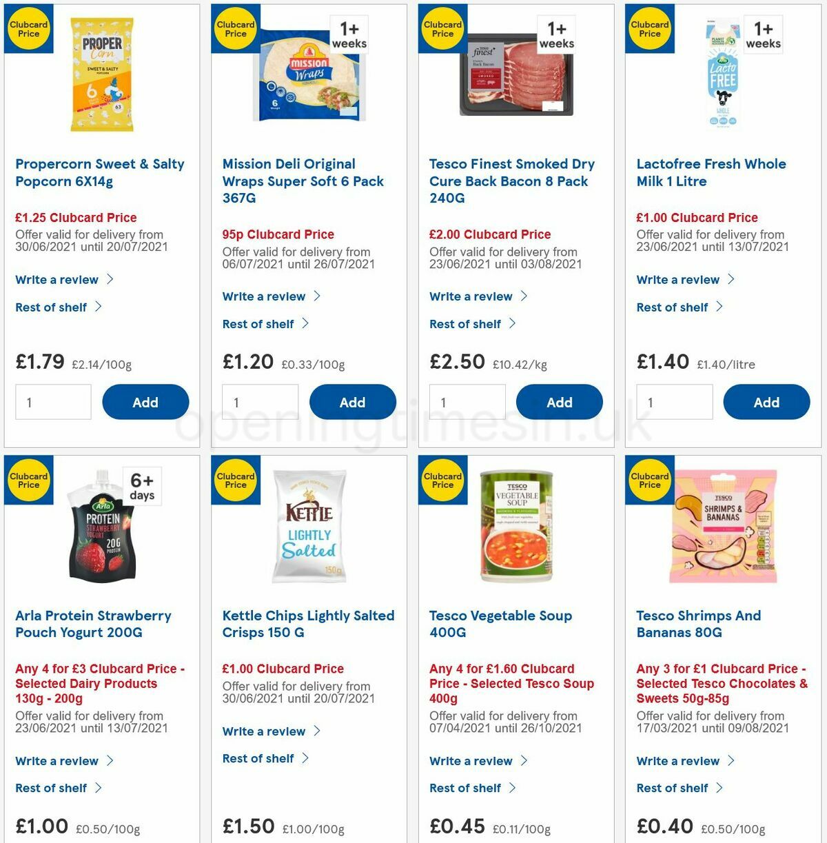 TESCO Offers from 7 July