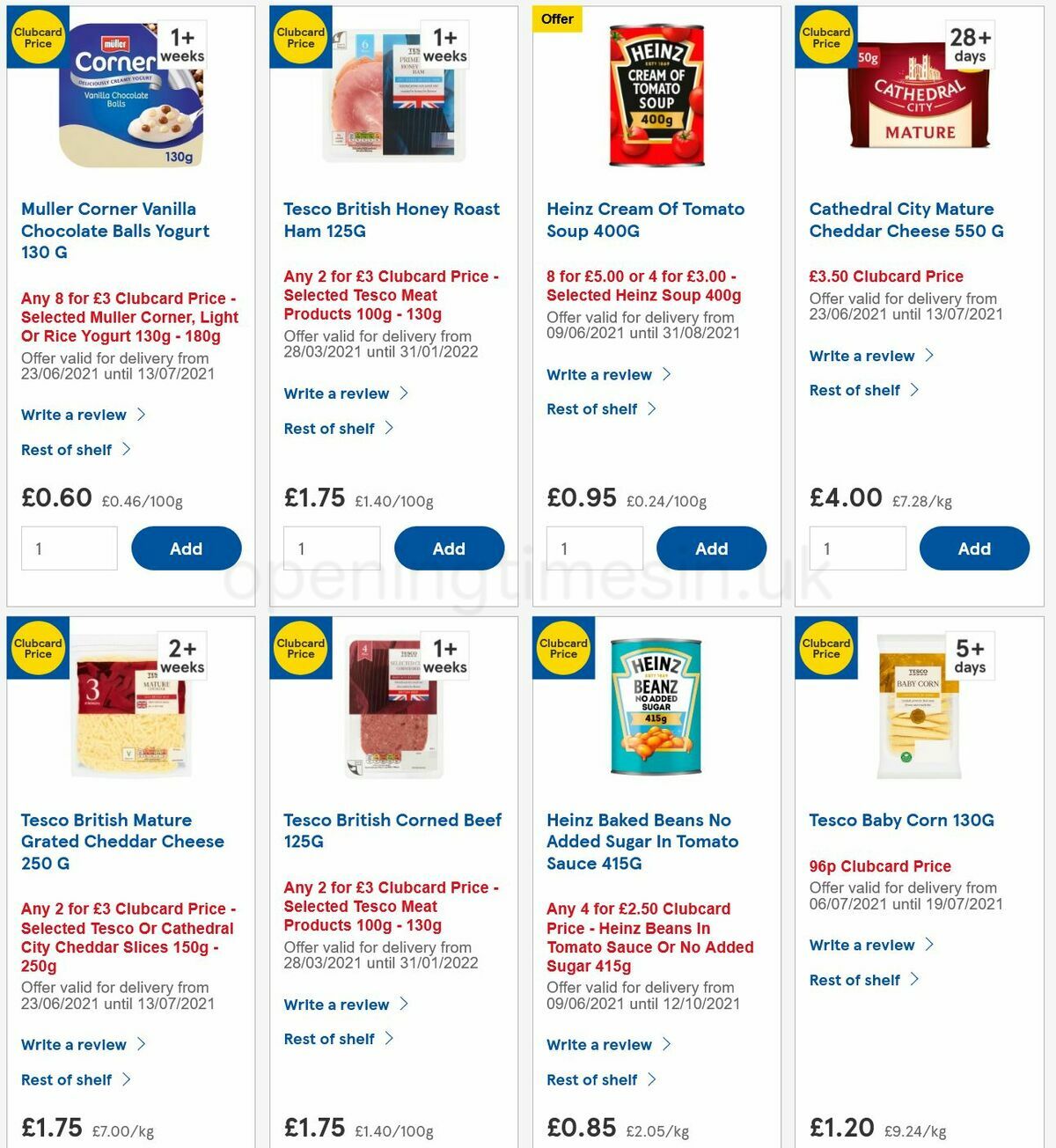 TESCO Offers from 7 July