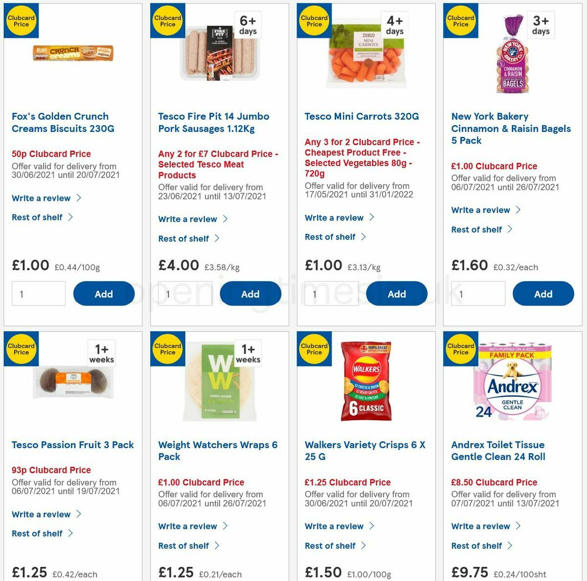 TESCO Offers from 7 July