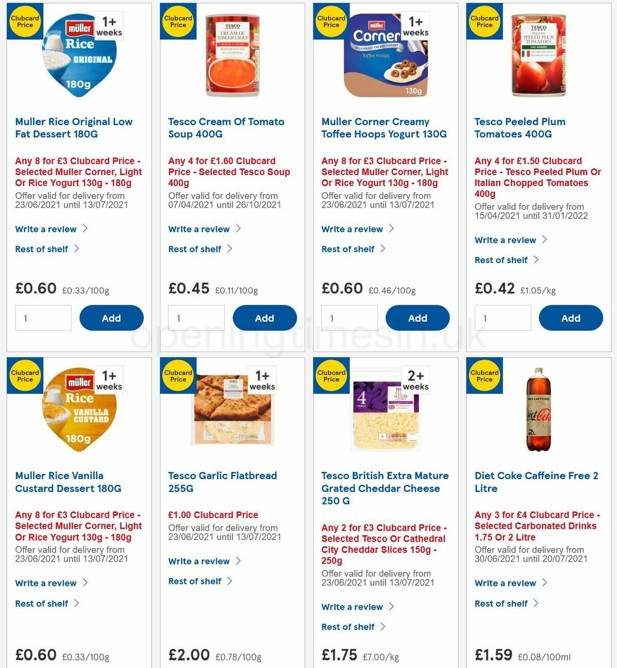 TESCO Offers from 7 July
