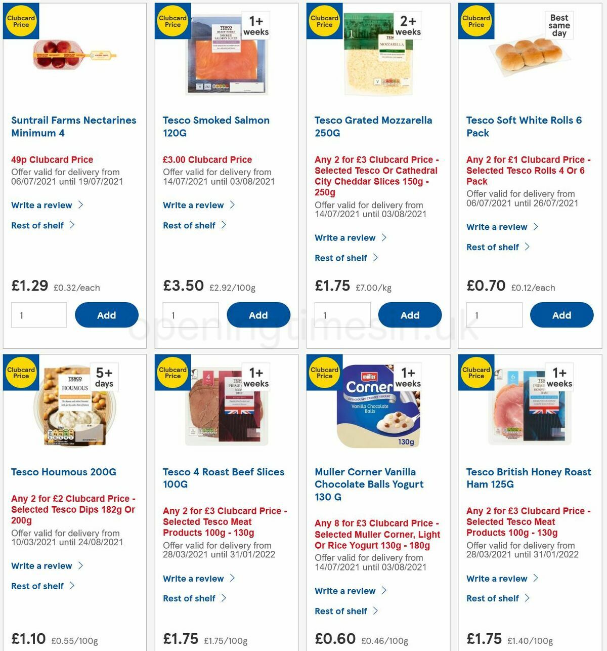TESCO Offers from 14 July