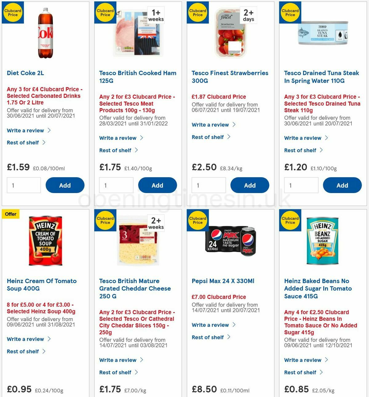 TESCO Offers from 14 July
