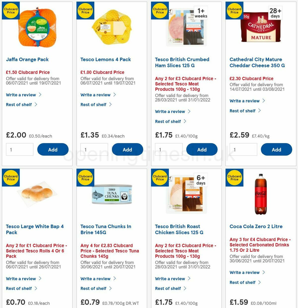 TESCO Offers from 14 July