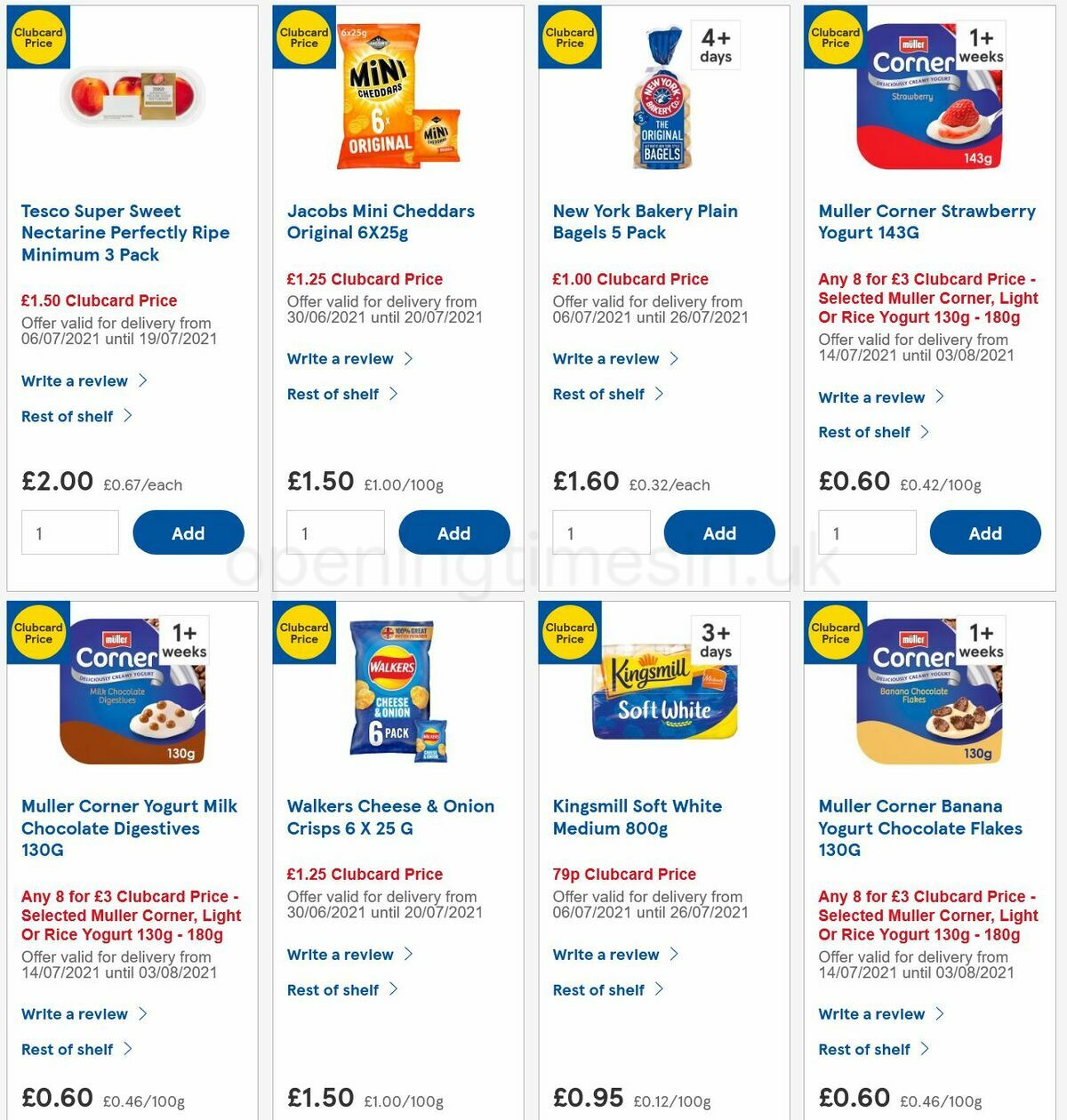 TESCO Offers from 14 July