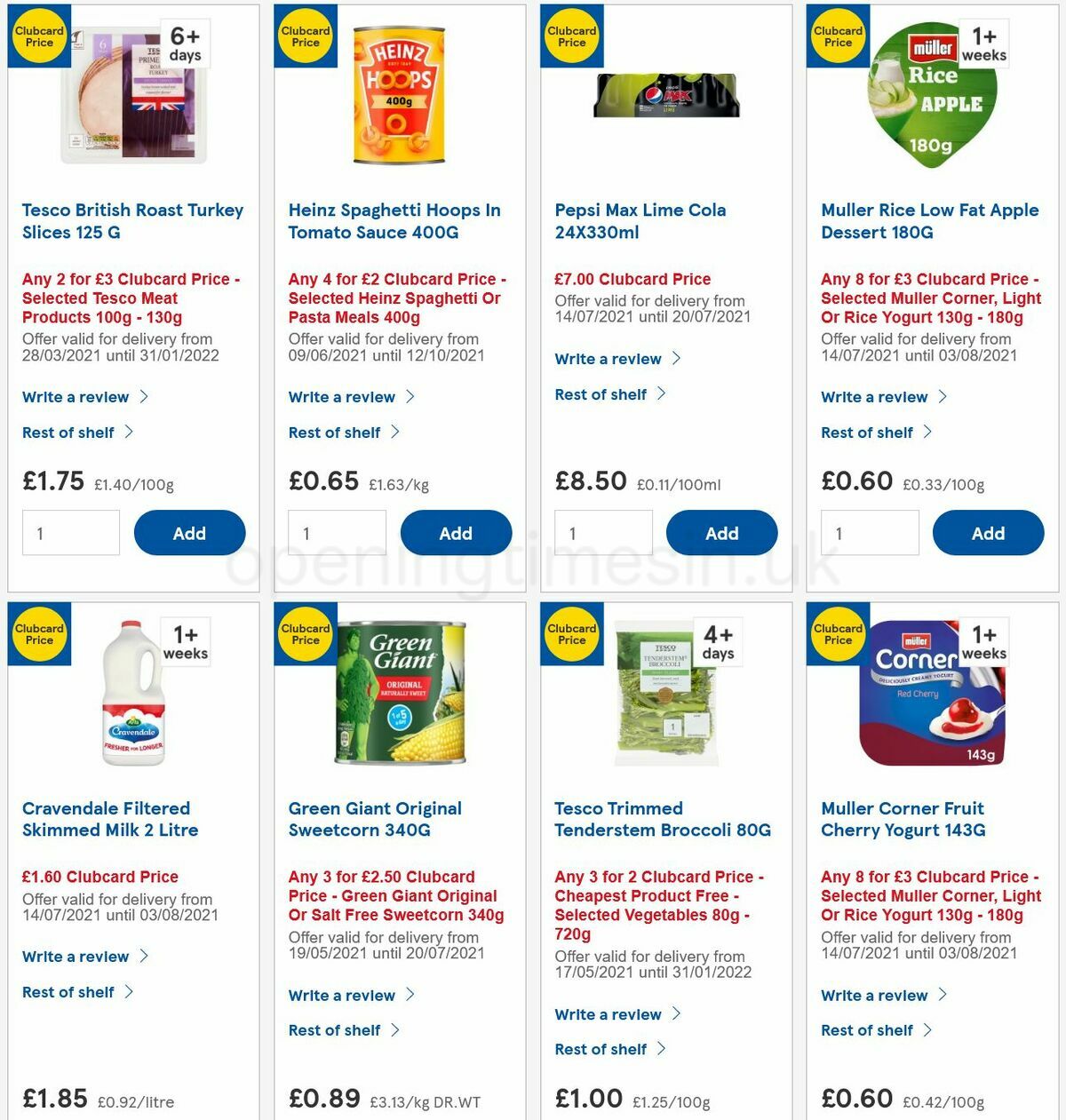 TESCO Offers from 14 July