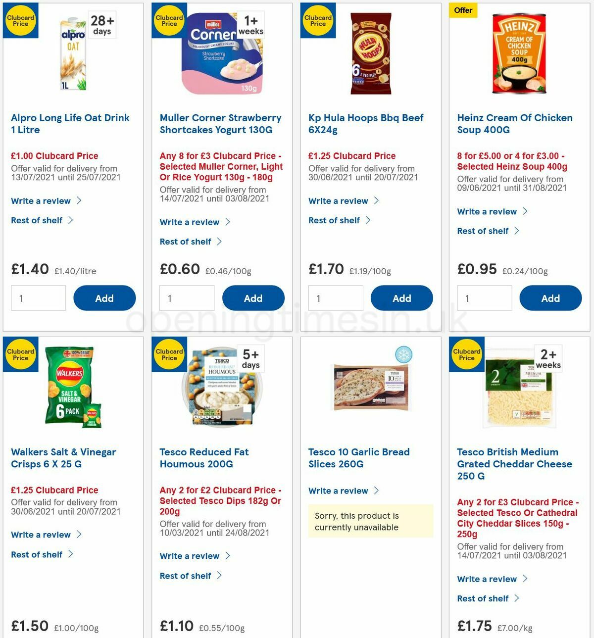 TESCO Offers from 14 July