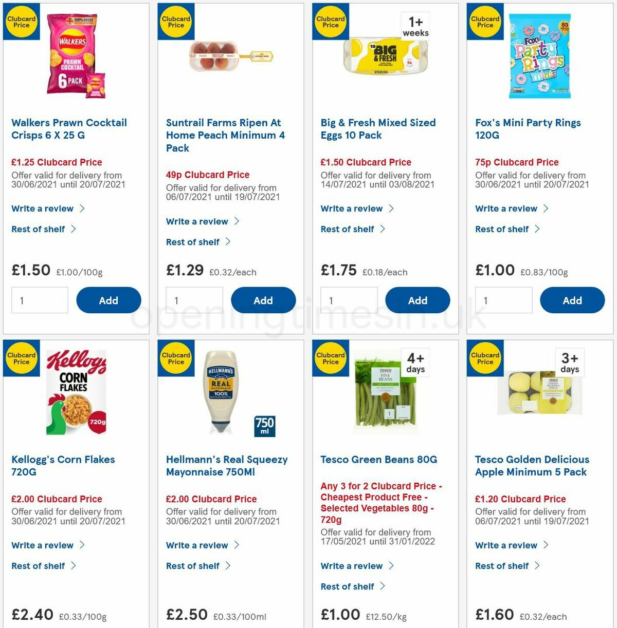 TESCO Offers from 14 July