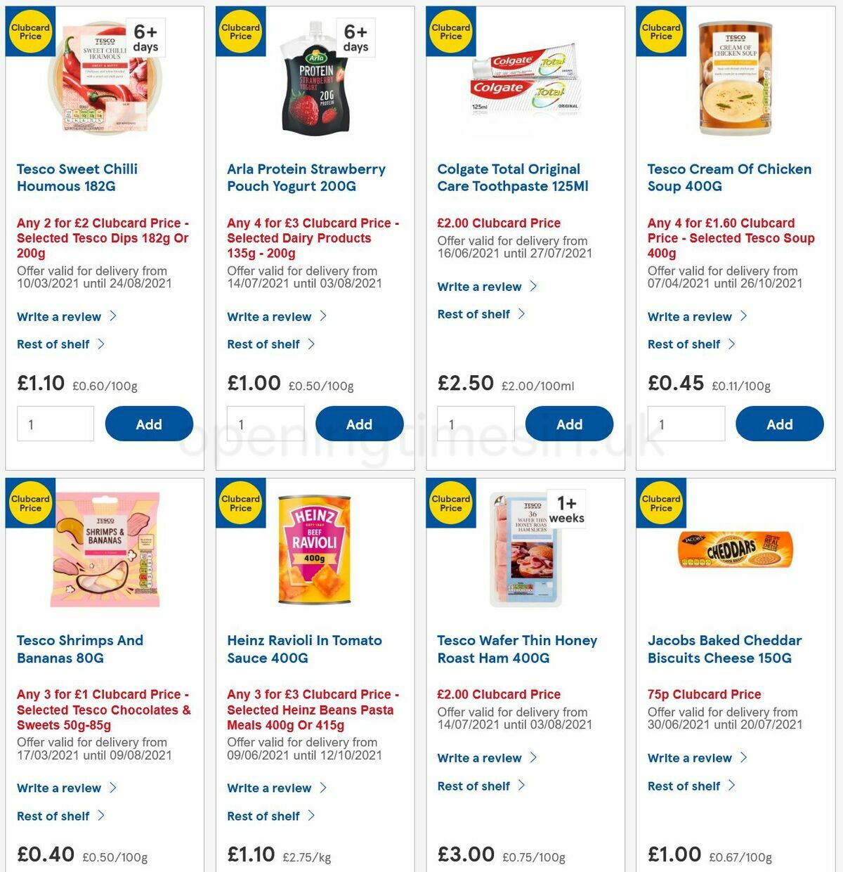 TESCO Offers from 14 July