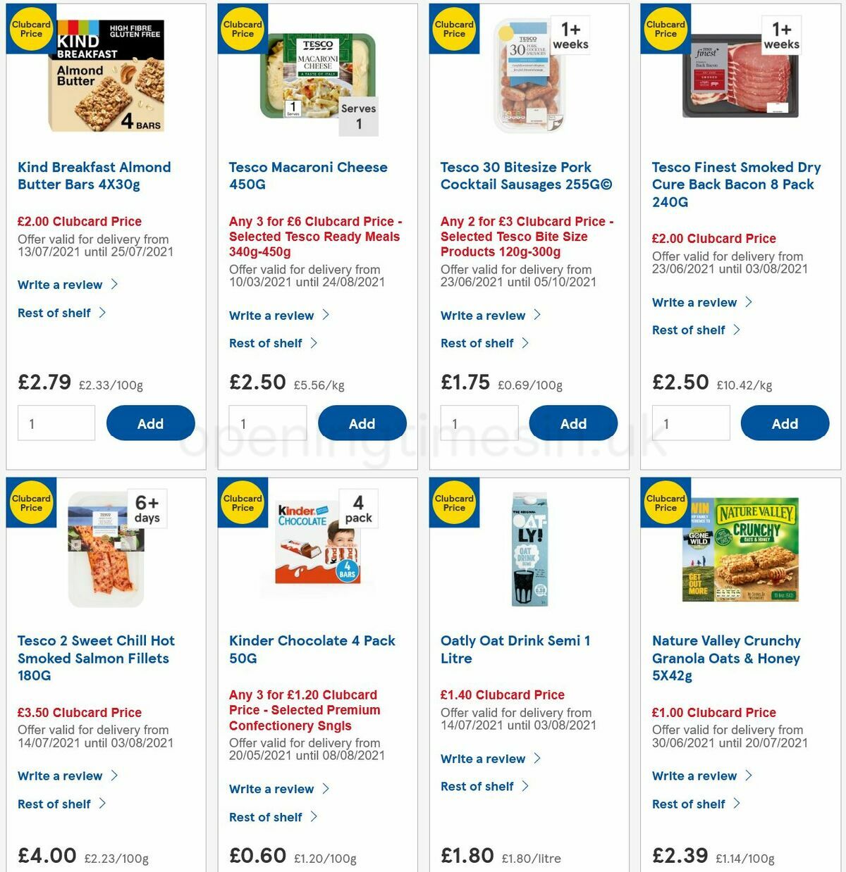 TESCO Offers from 14 July