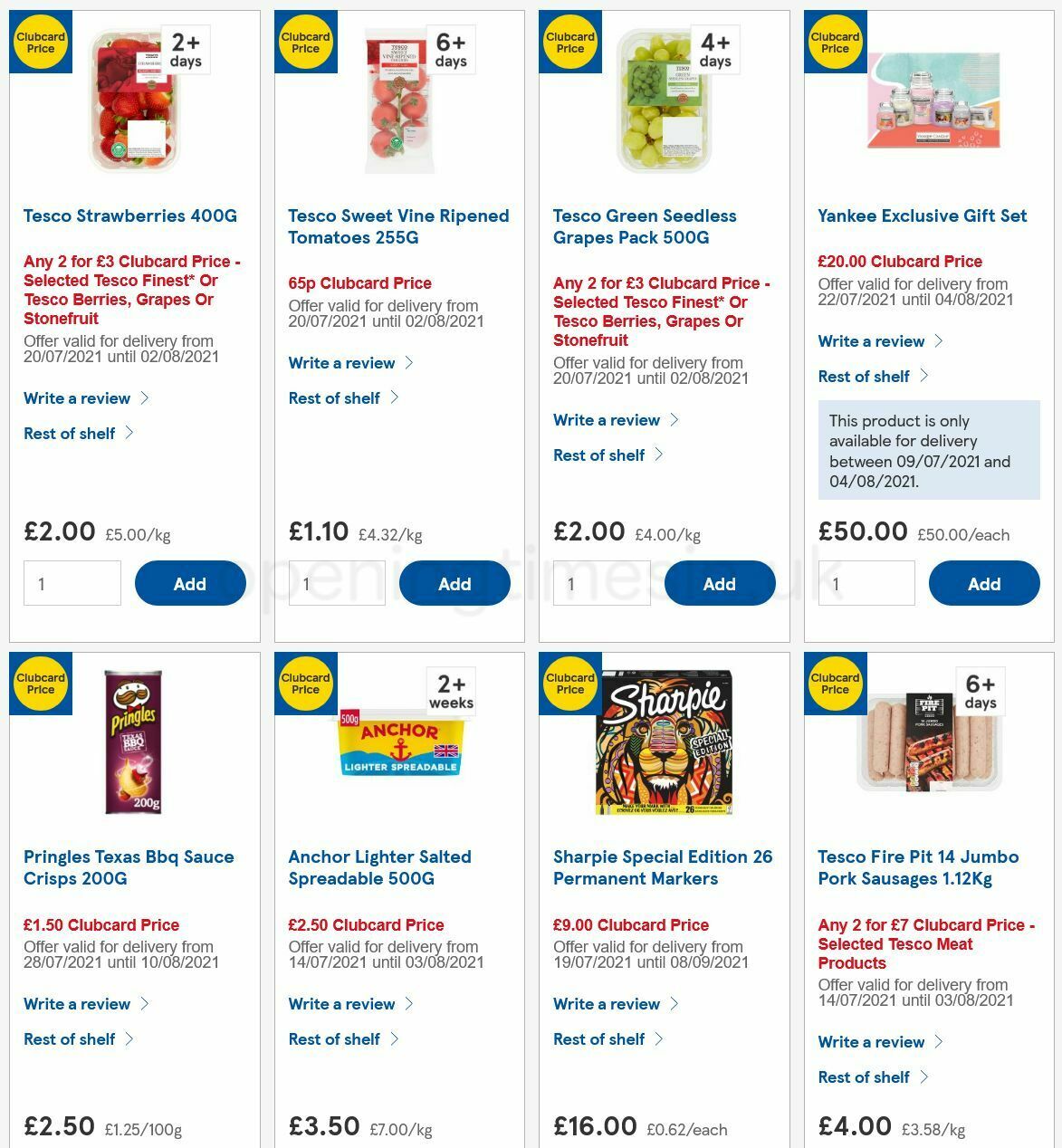 TESCO Offers from 28 July