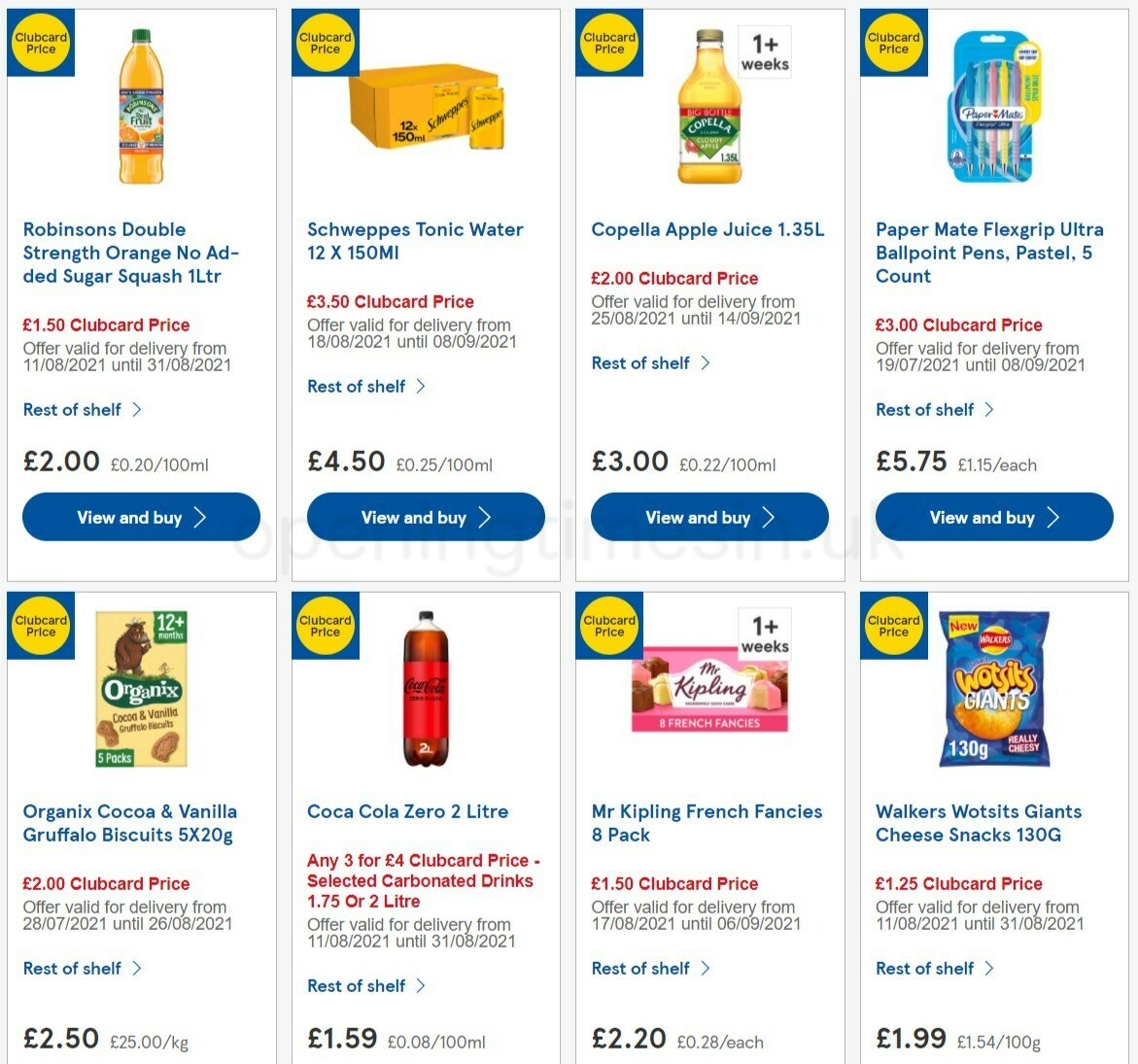 TESCO Offers from 25 August