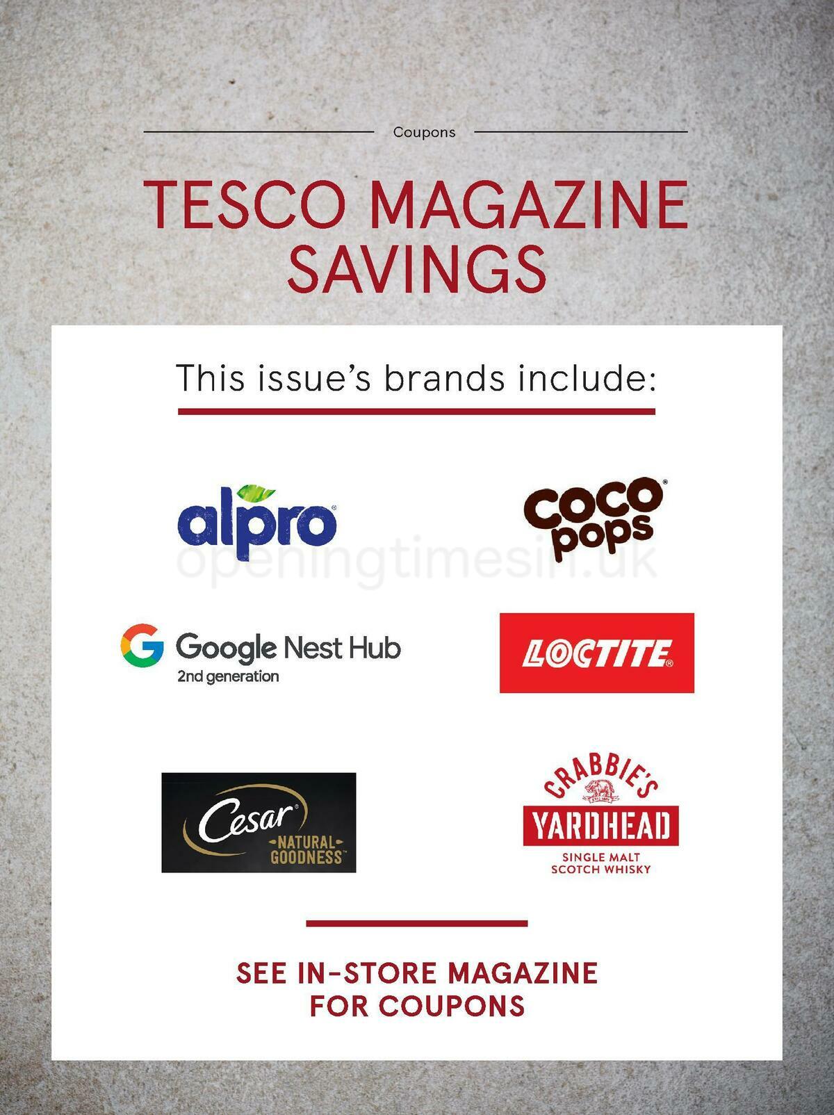 TESCO Magazine September Offers from 1 September