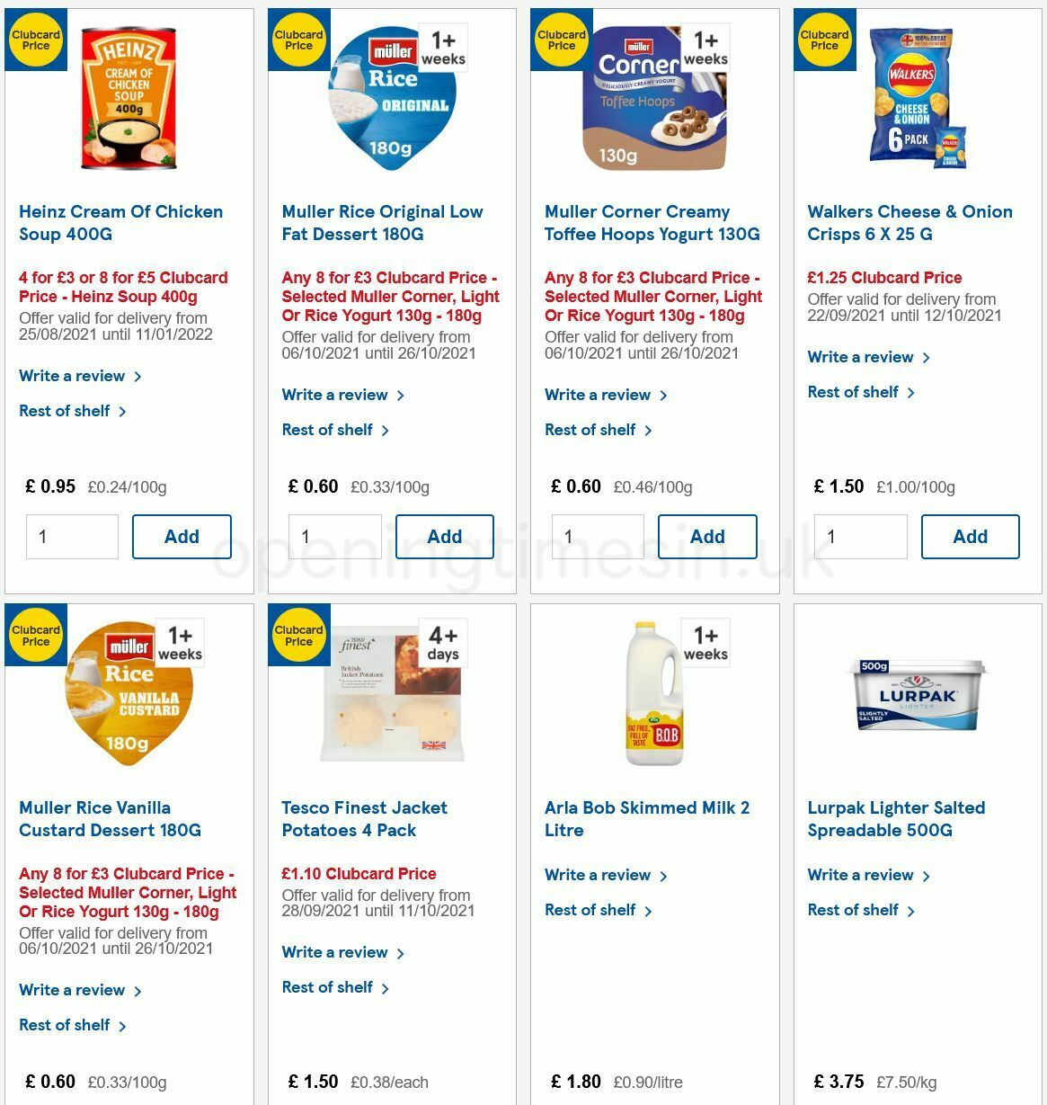 TESCO Offers from 6 October