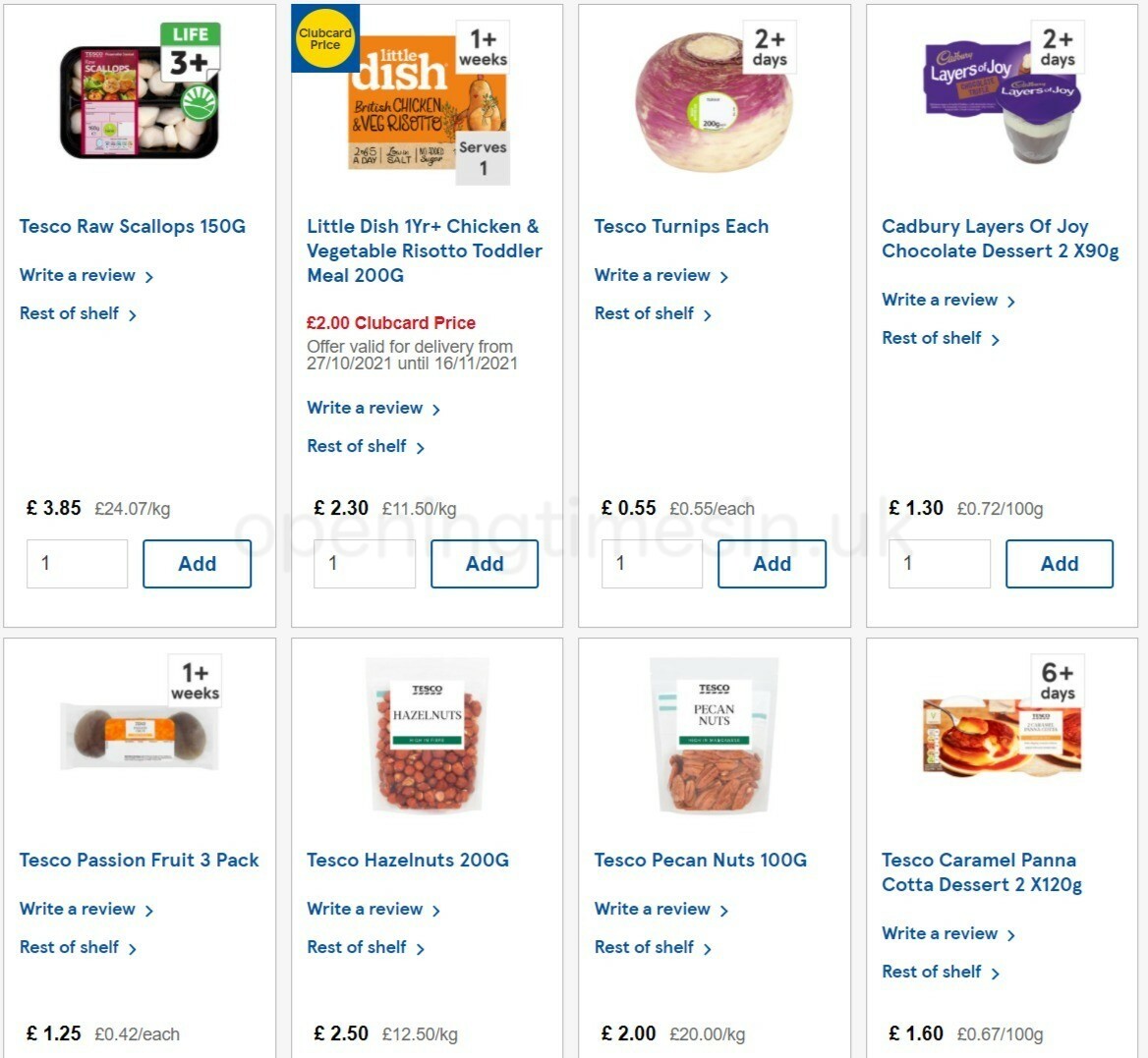 TESCO Offers from 27 October