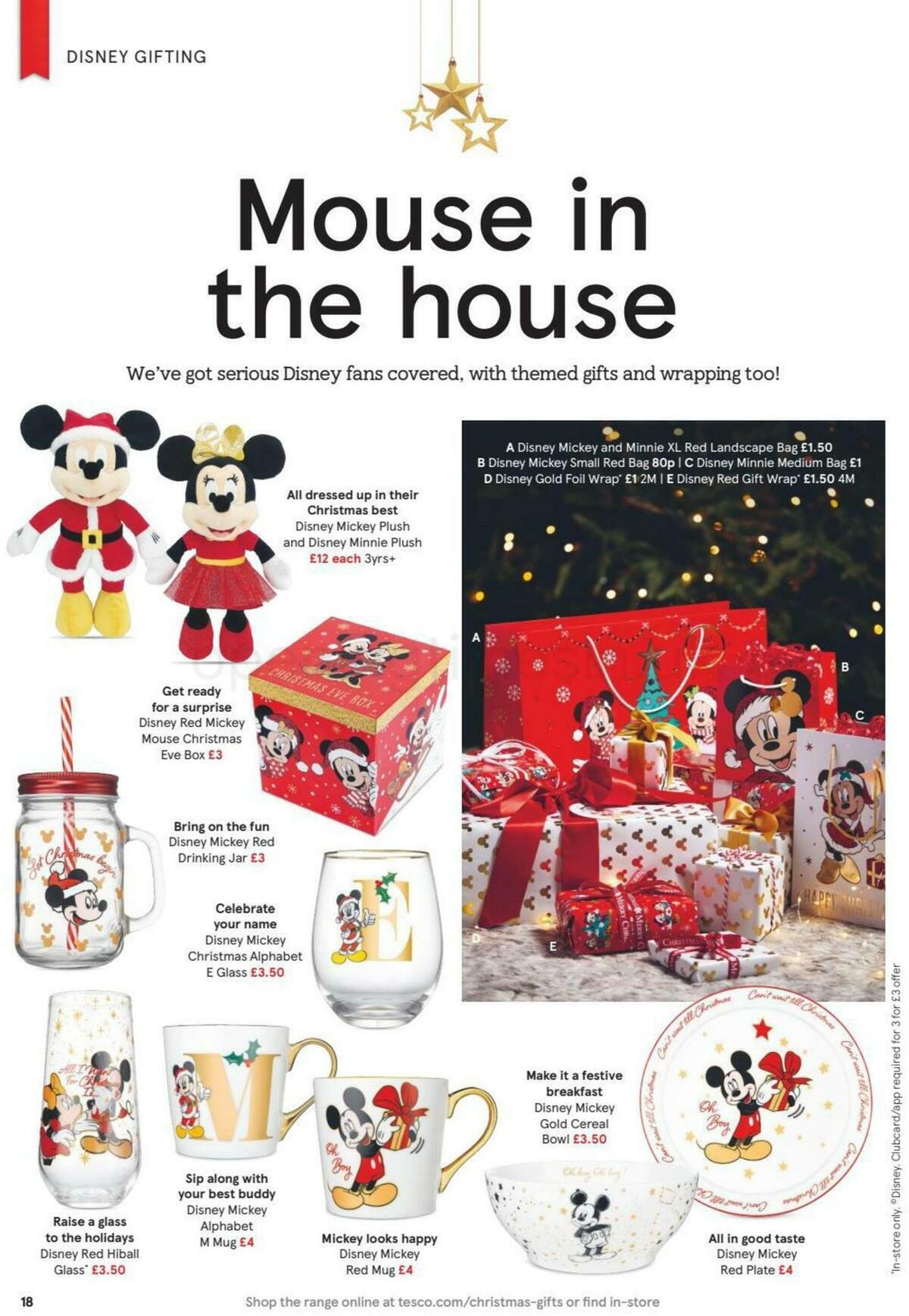 TESCO Christmas Gift Guide Offers from 30 October