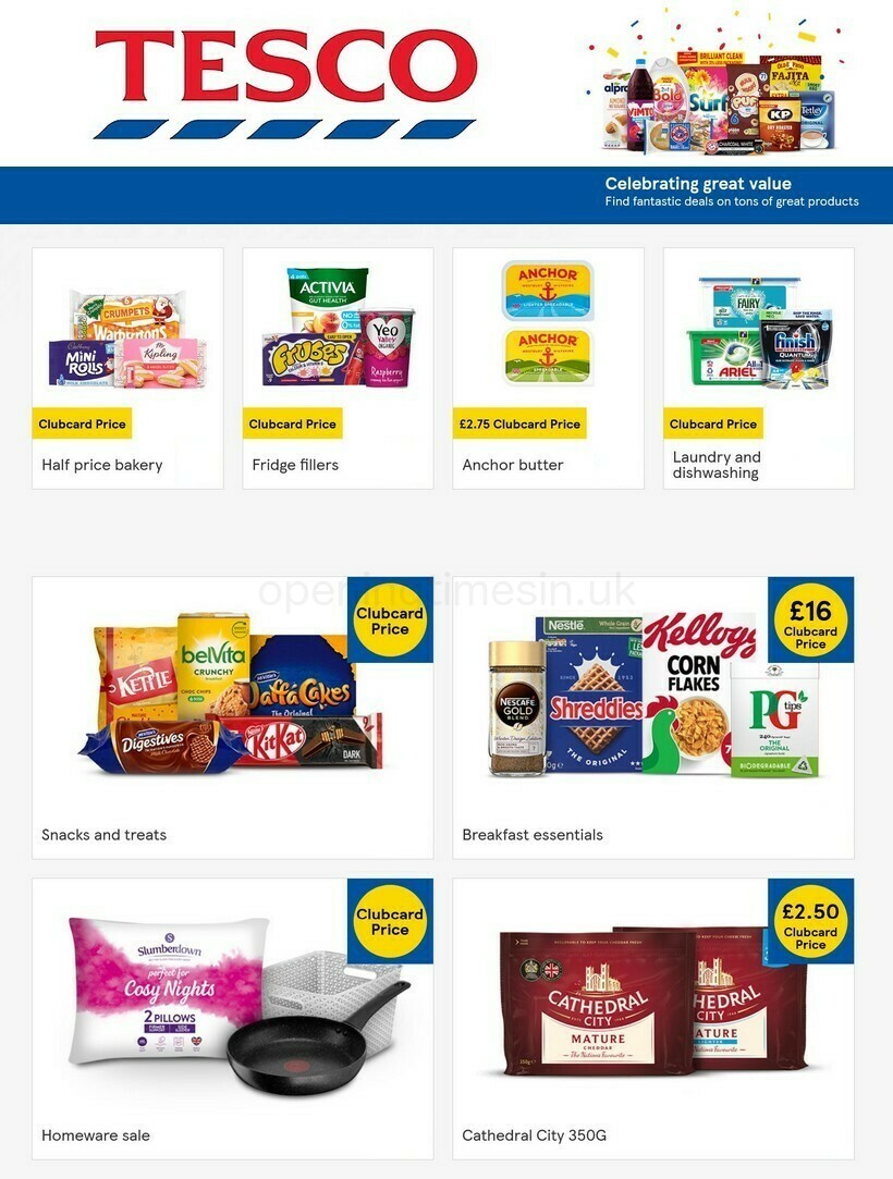 TESCO Offers from 4 January