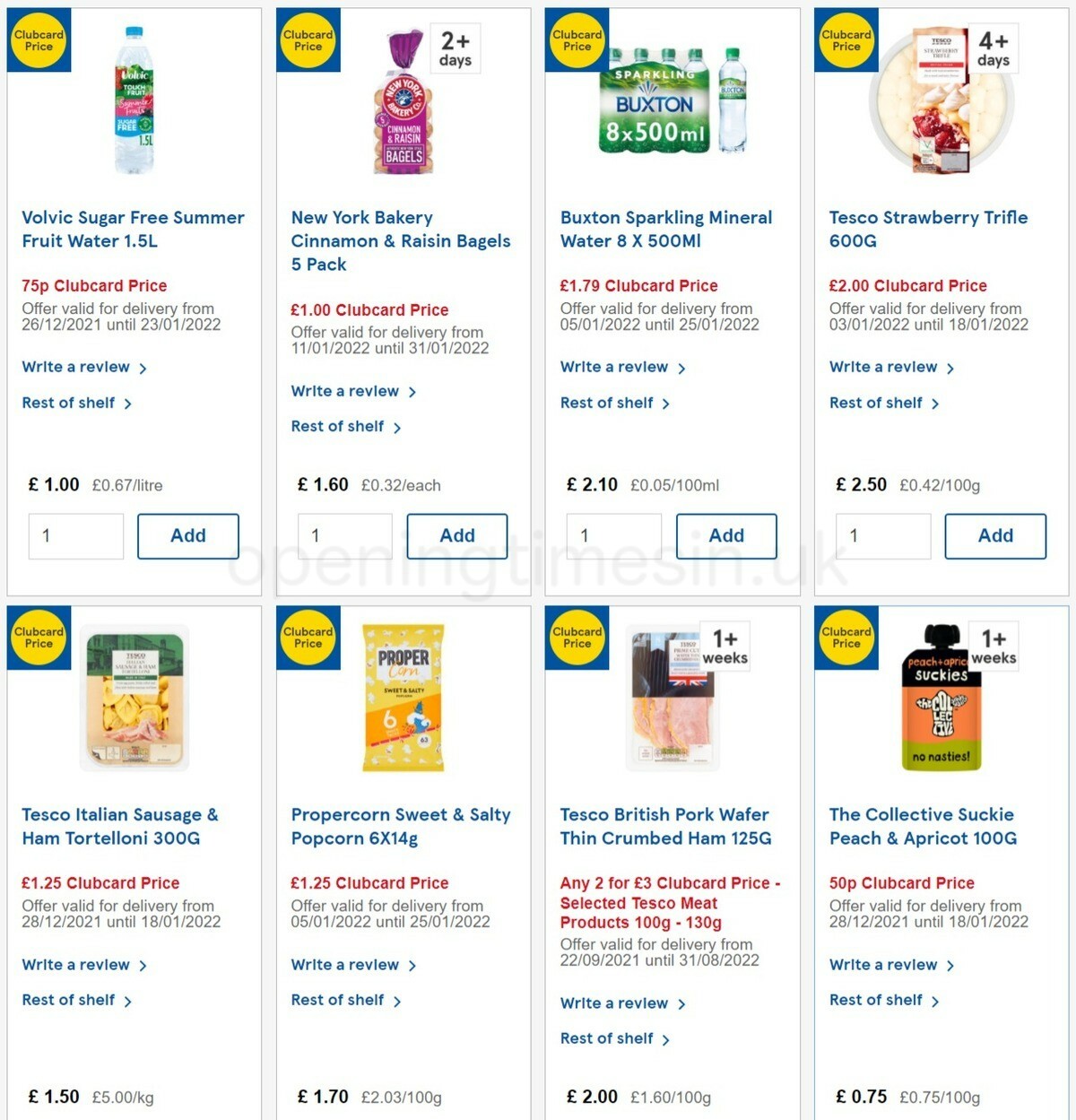 TESCO Offers from 12 January