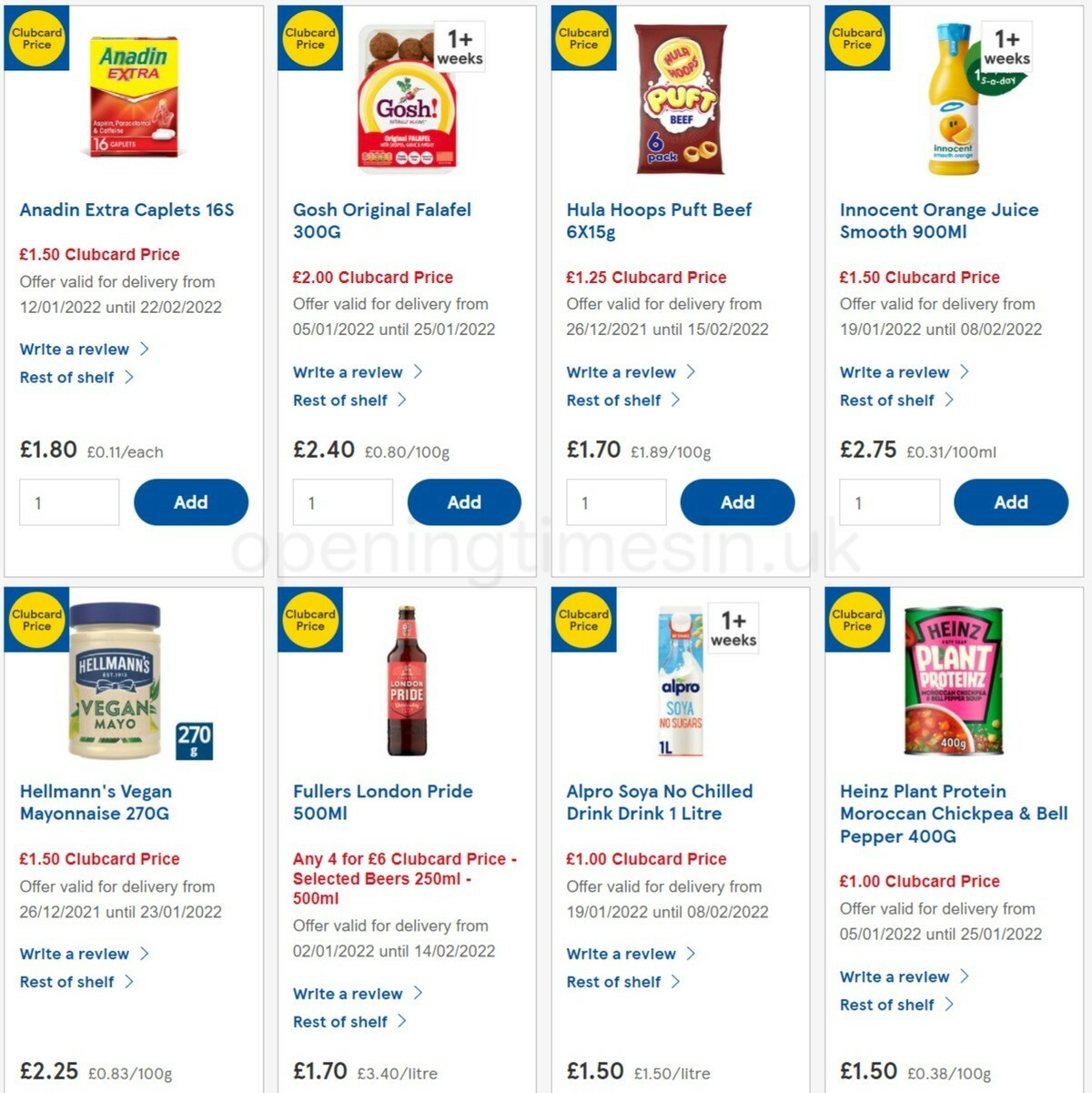 TESCO Offers from 19 January