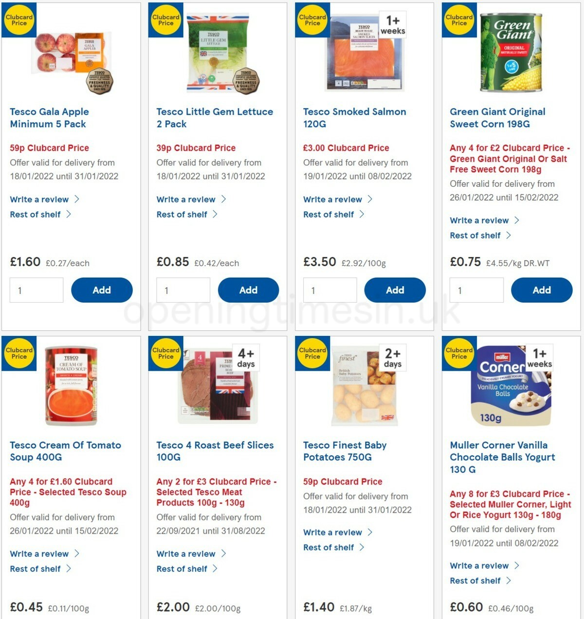 TESCO Offers from 26 January