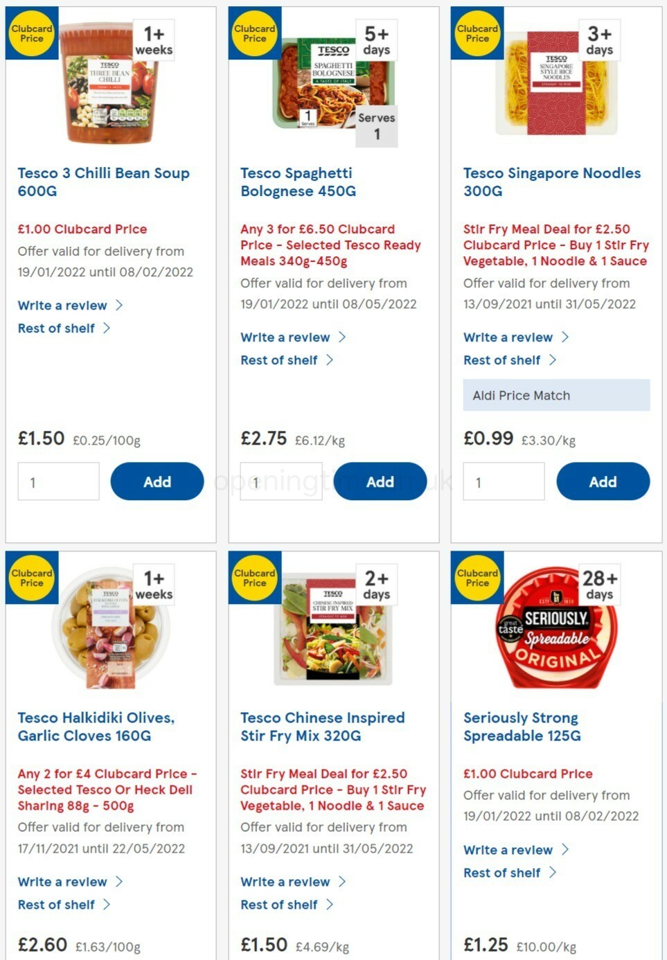 TESCO Offers from 2 February
