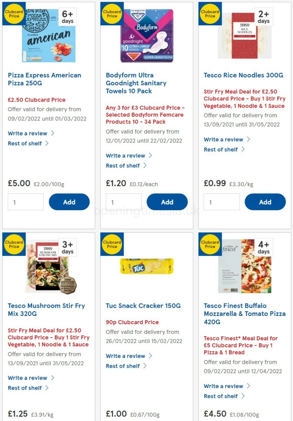 TESCO Offers from 9 February