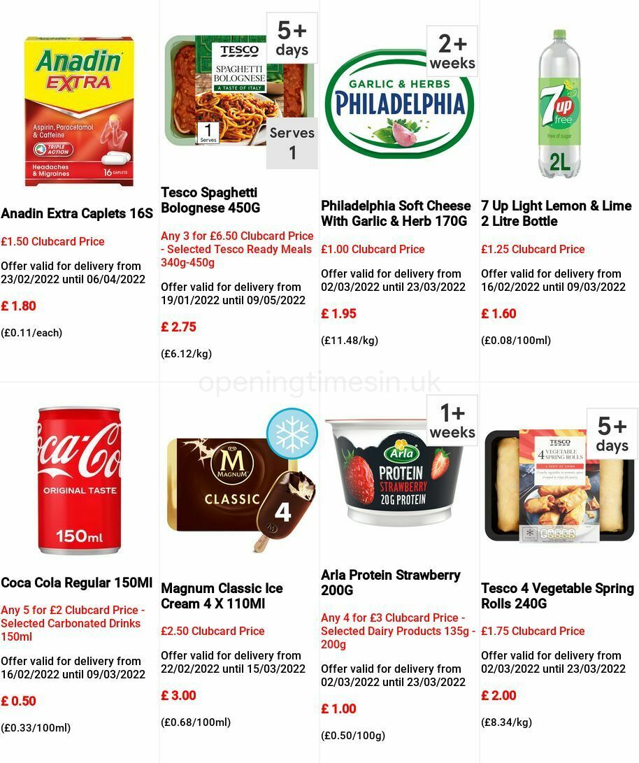 TESCO Offers from 2 March