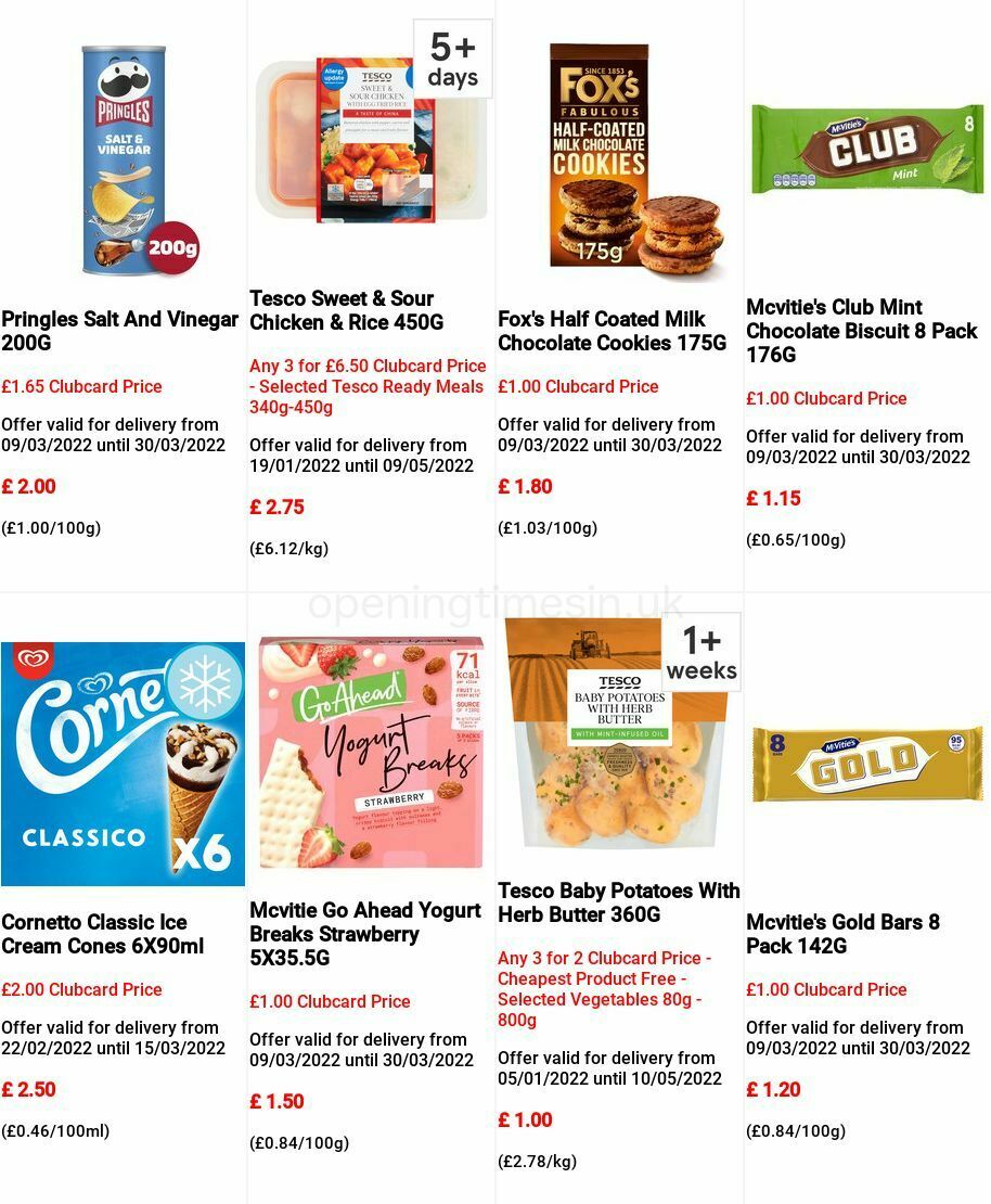 TESCO Offers from 9 March
