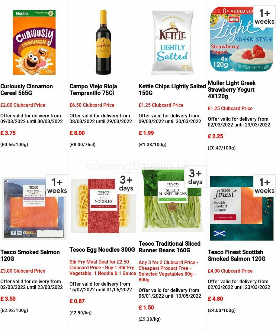 TESCO Offers from 9 March