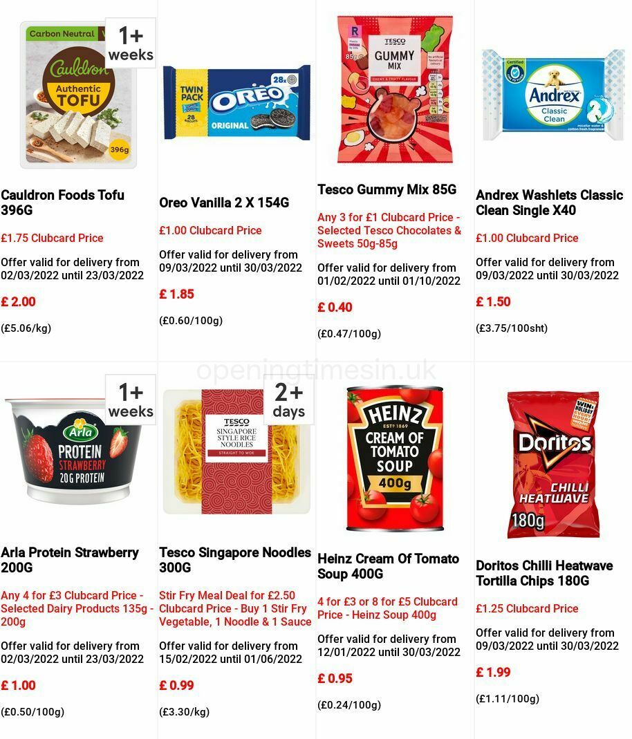 TESCO Offers from 9 March