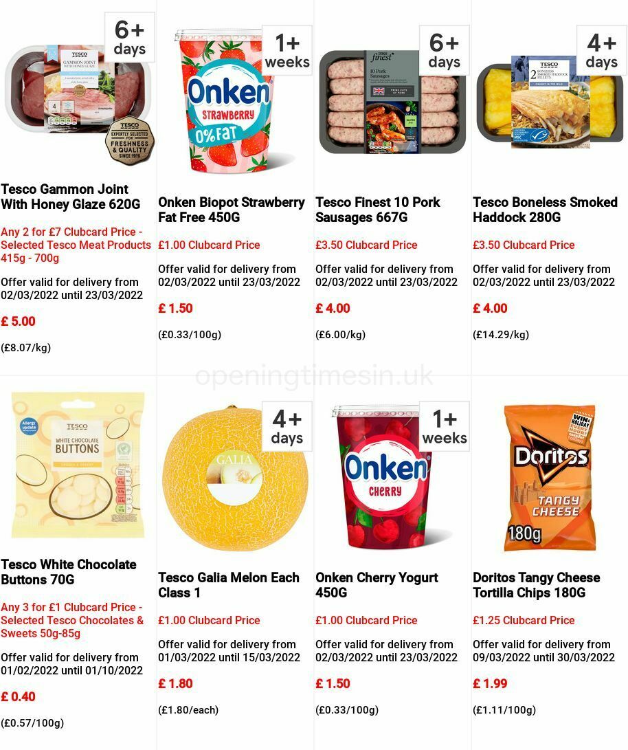 TESCO Offers from 9 March