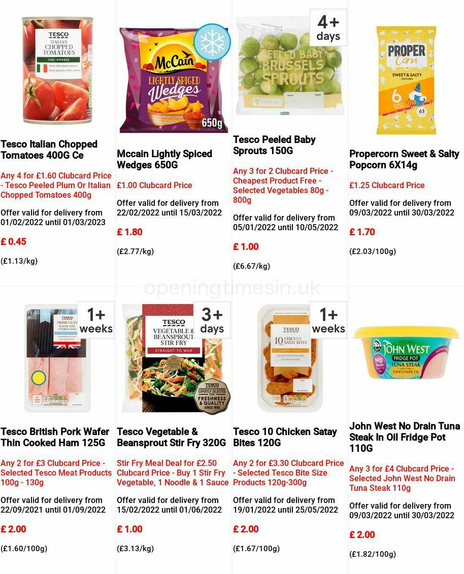 TESCO Offers from 9 March